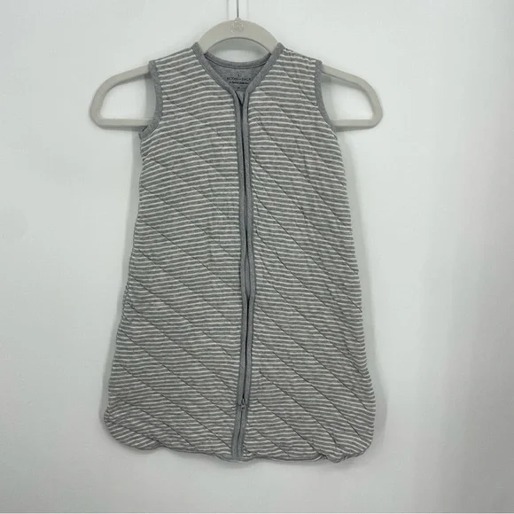 Moon and Back by Hanna Anderson Sleep Sack gray striped Sz M - Picture 1 of 7